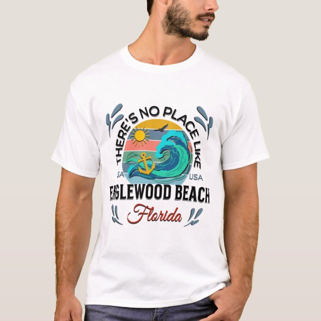 T-shirt Englewood Beach, Floride (Devant)