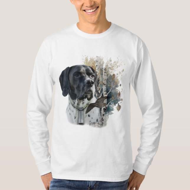 T-shirt English pointer , bird hunting (Devant)
