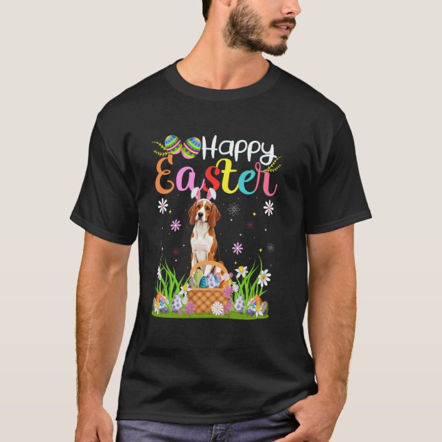 T-shirt English Pointer Dog Happy Easter Egg Hunt Bunny Ea (Devant)