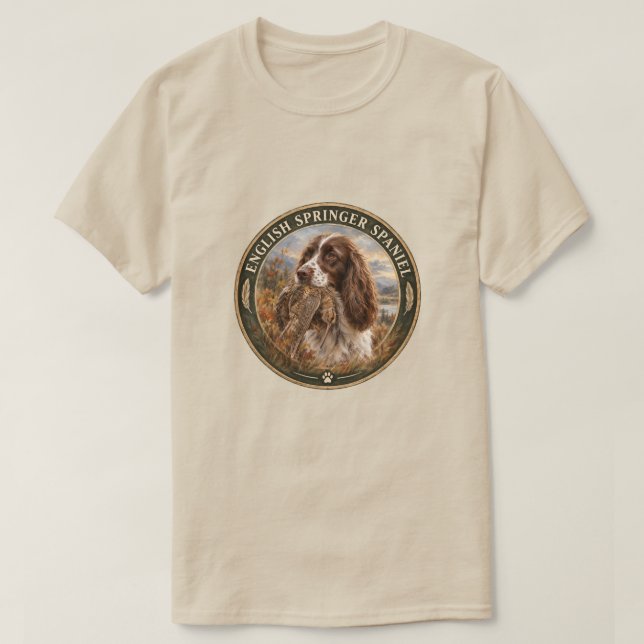 T-shirt English Springer Spaniel  (Design devant)