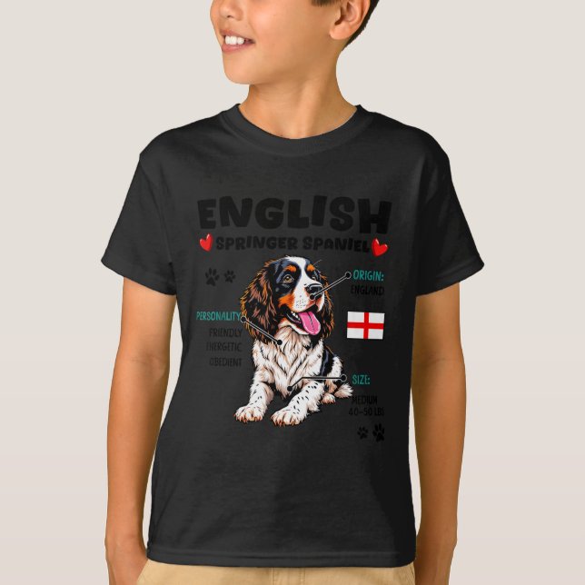 T-shirt English Springer Spaniel Owner Funny Dog Lover  (Devant)