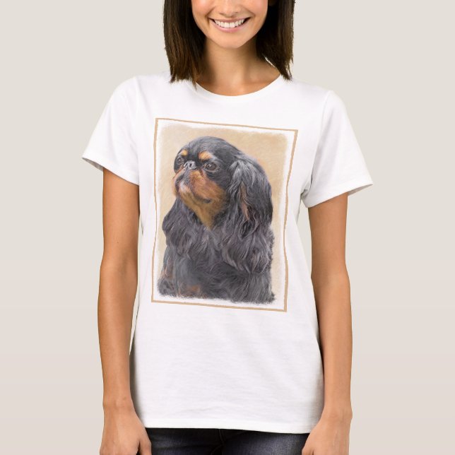 T-shirt English Toy Spaniel Peinture Animal Art original (Devant)