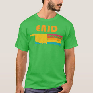T-shirt Enid Oklahoma Vintage Souvenir désorganisé