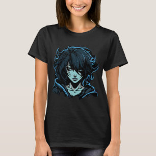 T-shirt Enigmatic Anime Elégance : Cool & Mysterious Manga