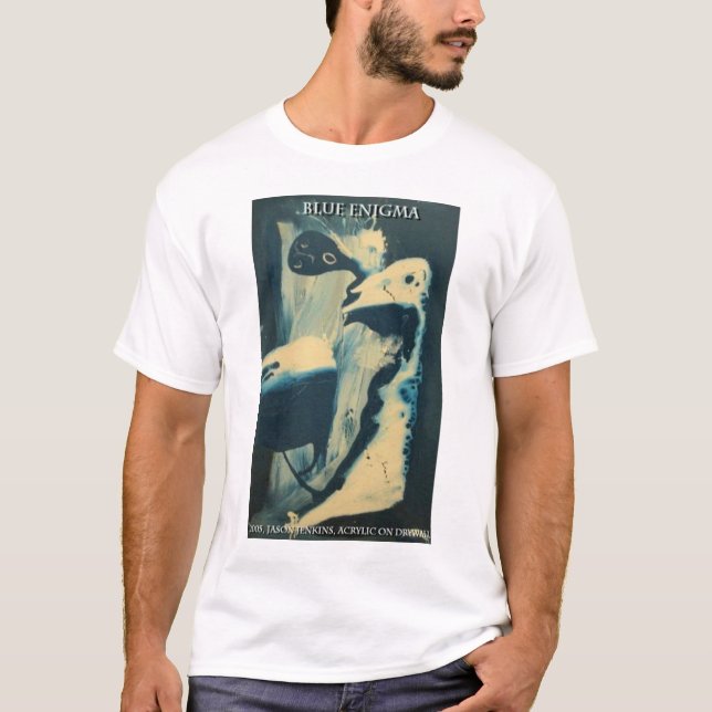T-shirt Énigme Bleue (Devant)