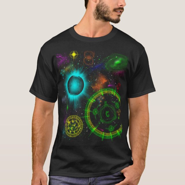 T-shirt Énigme du cosmos (Devant)