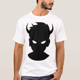 T-shirt Énigme Éthérée : Illustration du Garçon Démon