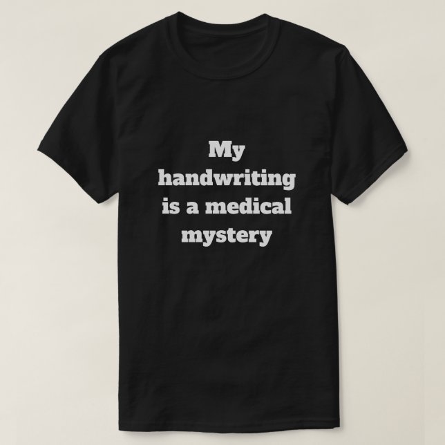 T-shirt énigme médicale (Design devant)