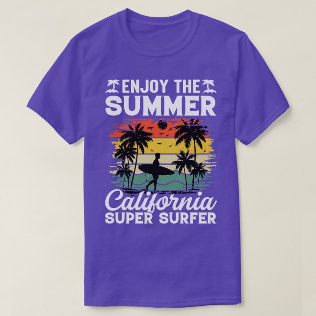 T-shirt Enjoy Le Surfer de Californie (Design devant)