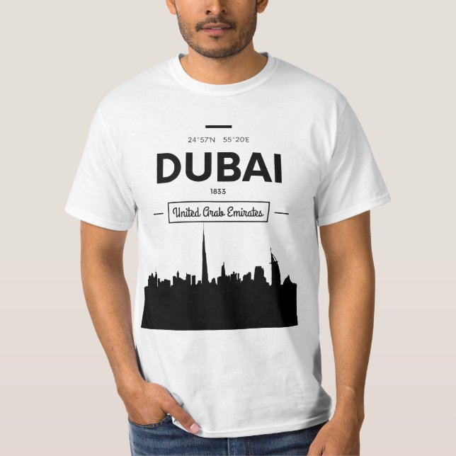 T-shirt Enjoy Tourists Dubai UAE Novelty Graphic Tees & Co (Devant)
