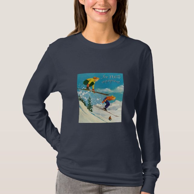 T-shirt Enjoying ski (Devant)