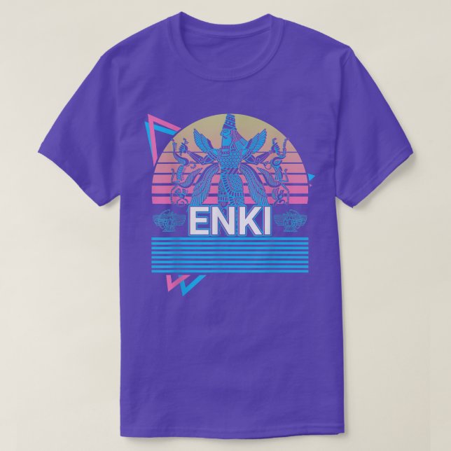 T-shirt Enki Dieu Ancien Mythologie Sumérienne Déité (Design devant)