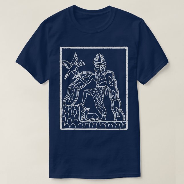 T-shirt Enki Sumérien Mythologie Dieu Annunaki Ancien Roi (Design devant)
