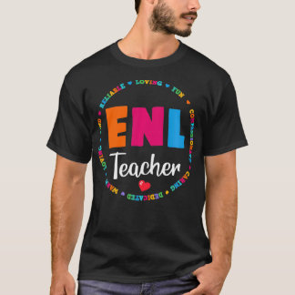 T-shirt ENL Teacher Squad Anglais Nouveau Langue Squad Cre