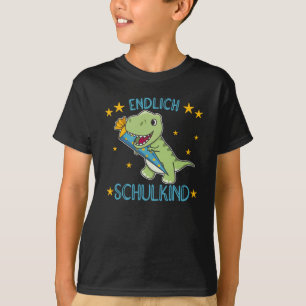 T-shirt Enlaporation T-Rex School Kids School Bag Dinos