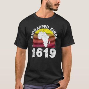 T-shirt Enlevé depuis 1619 African American Ancestor App