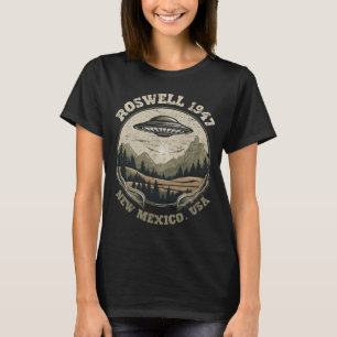 T-shirt Enlèvement à Roswell 1947 Nouveau-Mexique Ufo Vint