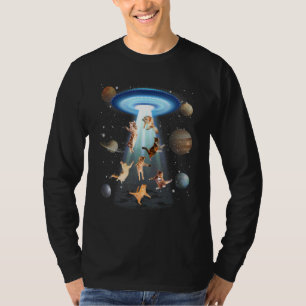 T-shirt Enlèvement Alien Chat Soucoupes Volantes OVNI