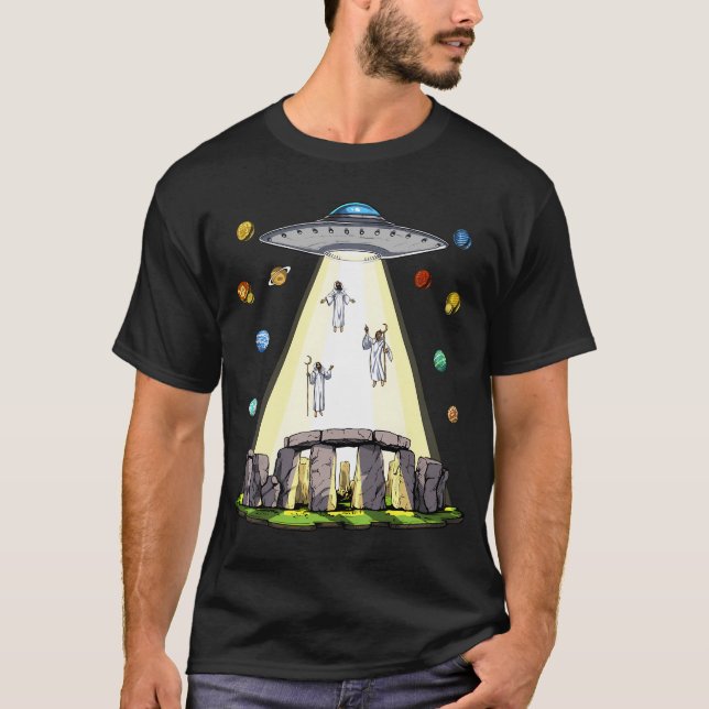 T-shirt Enlèvement Alien de Stonehenge (Devant)