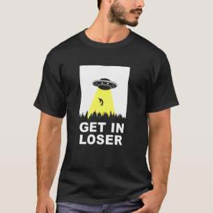 T-shirt Enlèvement d'aliens OVNI entrez perdant