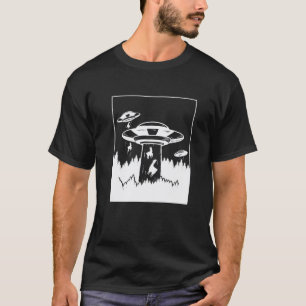 T-shirt Enlèvement de lama extraterrestre Alpaga Sci-Fi Uf