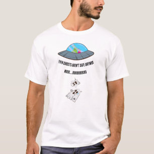 T-shirt Enlèvement drôle d'extraterrestre Fantôme Humour n