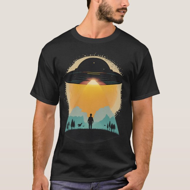 T-shirt Enlèvement d'Ufo Mountain (Devant)