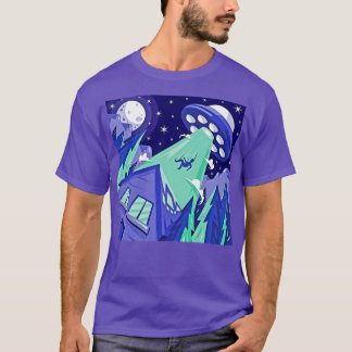 T-shirt Enlèvement d'un OVNI à une personne