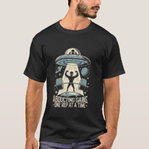 T-shirt Enlèvement Gains Extraterrestre Drôle Alien Gym P