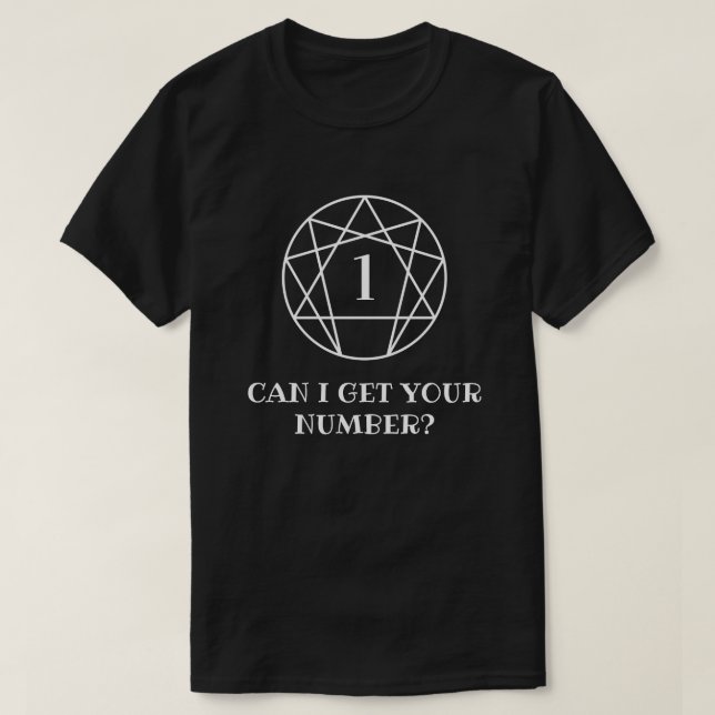 T-shirt Enneagram Custom Puis-Je Obtenir Votre Numéro (Design devant)