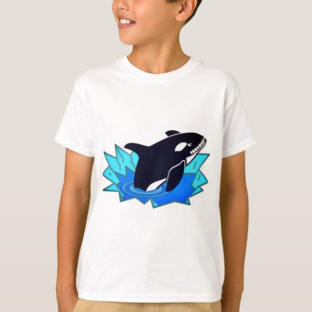 T-shirt Ennemi de l'orque, du poisson et du manchot (Devant)
