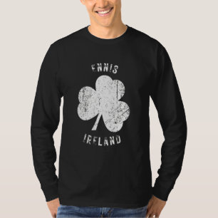 T-shirt Ennis Clare Irlande Trèfle Vintage en Détresse Lo