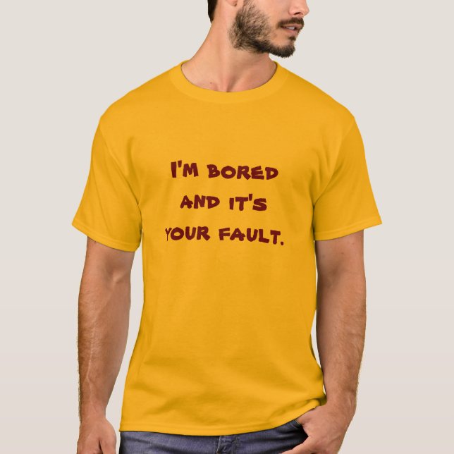 T-shirt ennuyé (Devant)