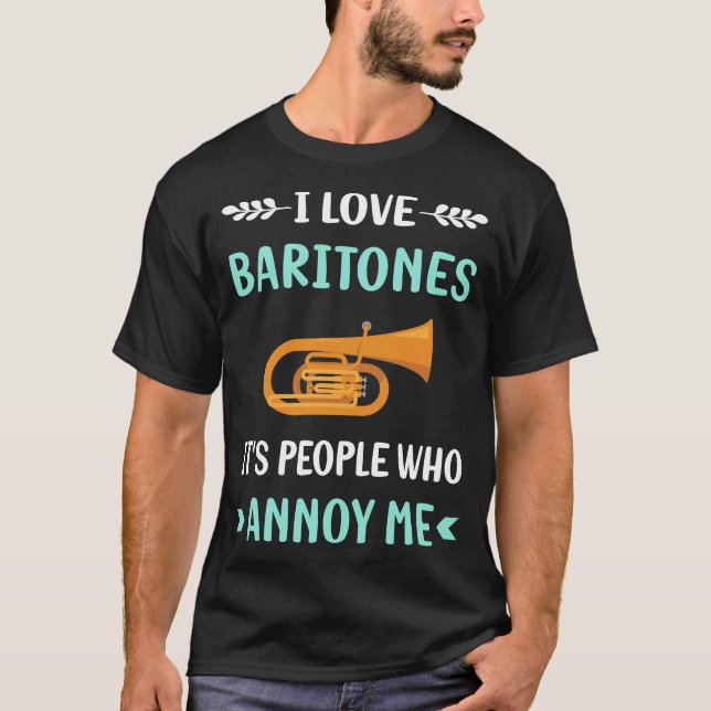 T-shirt Ennuyez-moi Baritone (Devant)