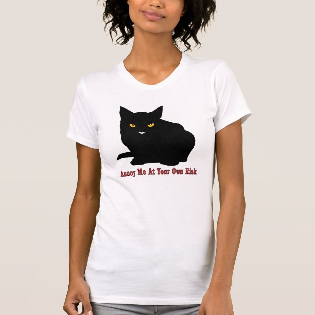 T-shirt Ennuyez-moi chat (Devant)