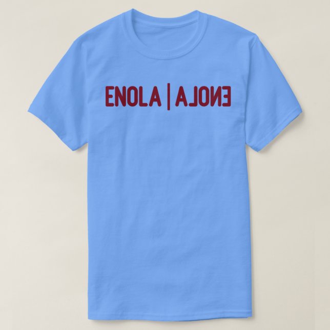 T-shirt Enola Alone bordeaux (Design devant)