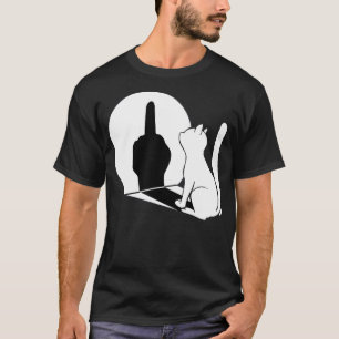 T-shirt Énoncé de chat à doigt moyen pour chat Fingale moy