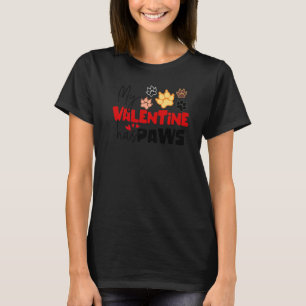 T-shirt Énoncé élégant Valentine's Day Chien Partenariat