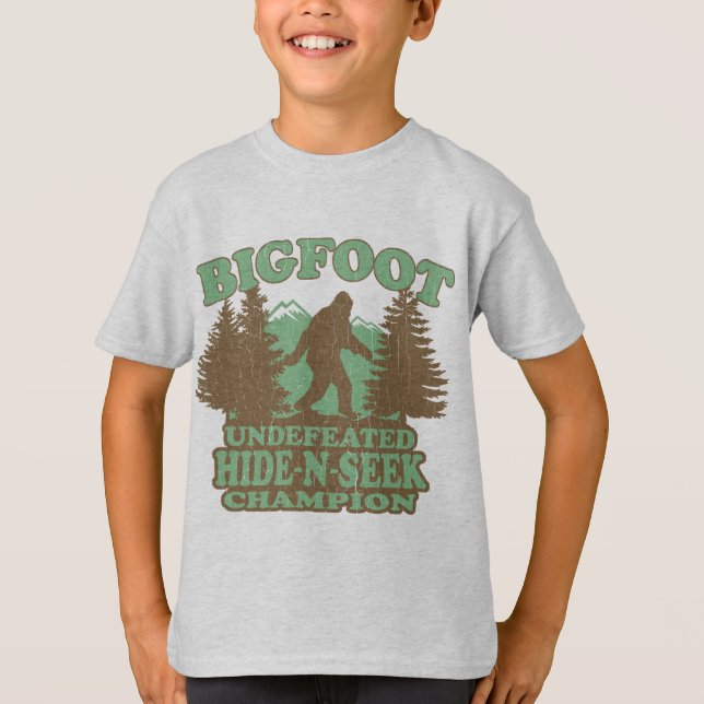 T-shirt Énonciation drôle de BIGFOOT (conception affligée (Devant)