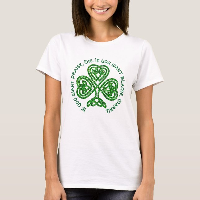 T-shirt Énonciation irlandaise du jour de St Patrick (Devant)