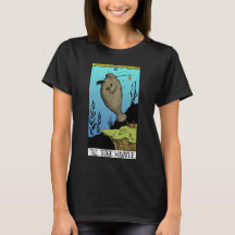 T-shirt énorme d'obscurité du lamantin des femmes