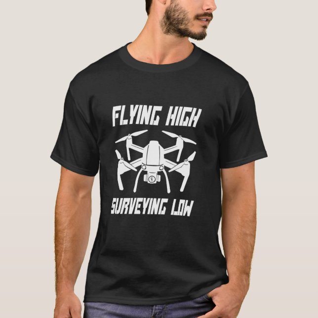 T-shirt Enquête sur les drones (Devant)