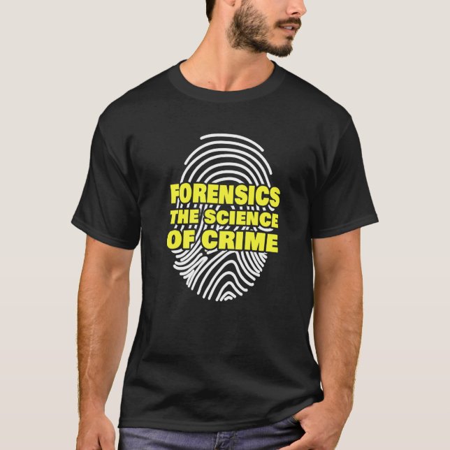 T-shirt Enquêteur en sciences forensiques   (Devant)