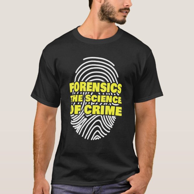 T-shirt Enquêteur en sciences forensiques (Devant)