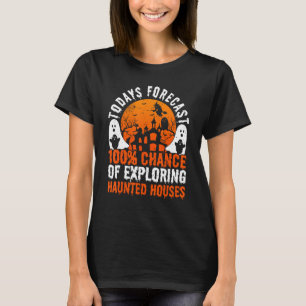 T-shirt Enquêteur paranormal, prévisions d'aujourd'hui pou