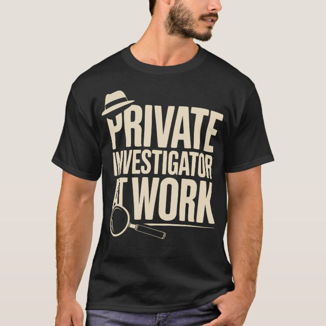 T-shirt Enquêteur Privé Profession Privée (Devant)