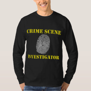 T-shirt Enquêteur sur la scène de crime empreintes digital
