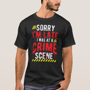 T-shirt Enquêteur sur la scène de crime réel