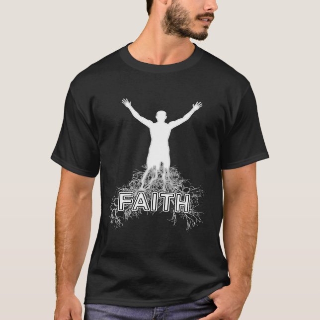 T-shirt Enraciné Dans La Foi (Devant)