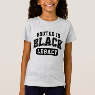 T-Shirt Enraciné dans l'héritage noir – Conception de l'hi